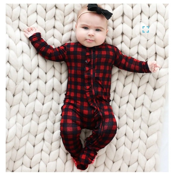 Posh Peanut Grayson Footie Ruffled One Piece NWT! - Picture 1 of 5